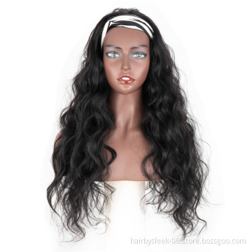 12A Fashion straight deep body wave braid different ombre colors synthetic hair headband wig Synthetic Hair Wig for black woman